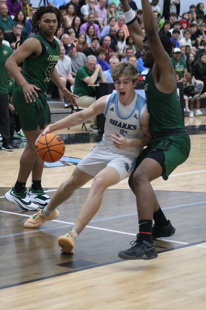 Luke Pirris was a man on a mission against Fleming Island en route to 24 points and 10 rebounds.